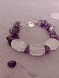 Pulsera de piedras amatista y cuarzo rosa - Miniatura 5