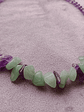 Collar de piedras jade verde y amatista - Miniatura 3