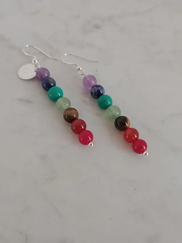 Aros de piedras de los 7 chakras 2