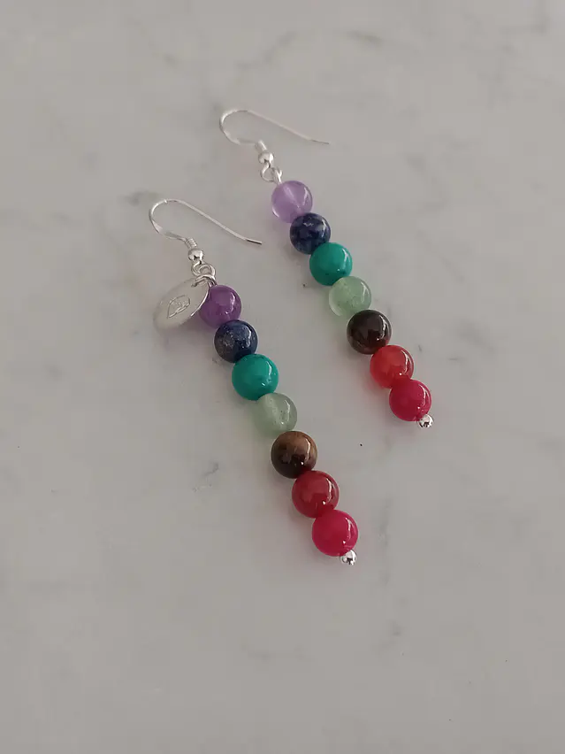 Aros de piedras de los 7 chakras 1