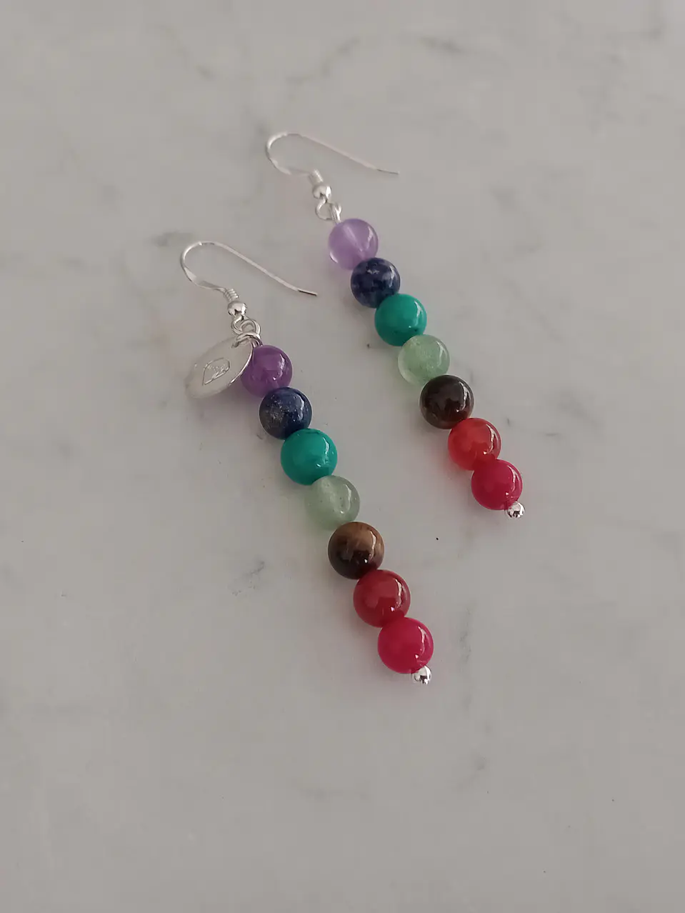 Aros de piedras de los 7 chakras 1