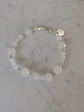 Pulsera de piedras cuarzo blanco y mostacillas de plata  - Miniatura 3