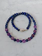 Collar de piedras lapislazuli y amatista - Miniatura 2