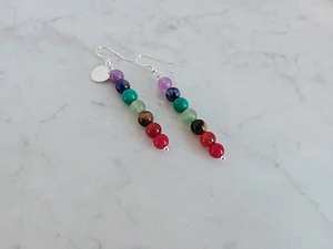 Aros de piedras de los 7 chakras