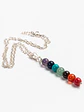 Cadena de plata 980 y colgante de los 7 chakras - Miniatura 1