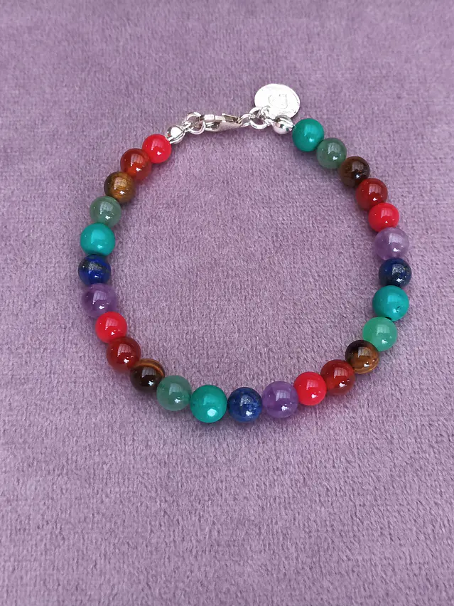 Pulsera de piedras de los 7 chakras 1