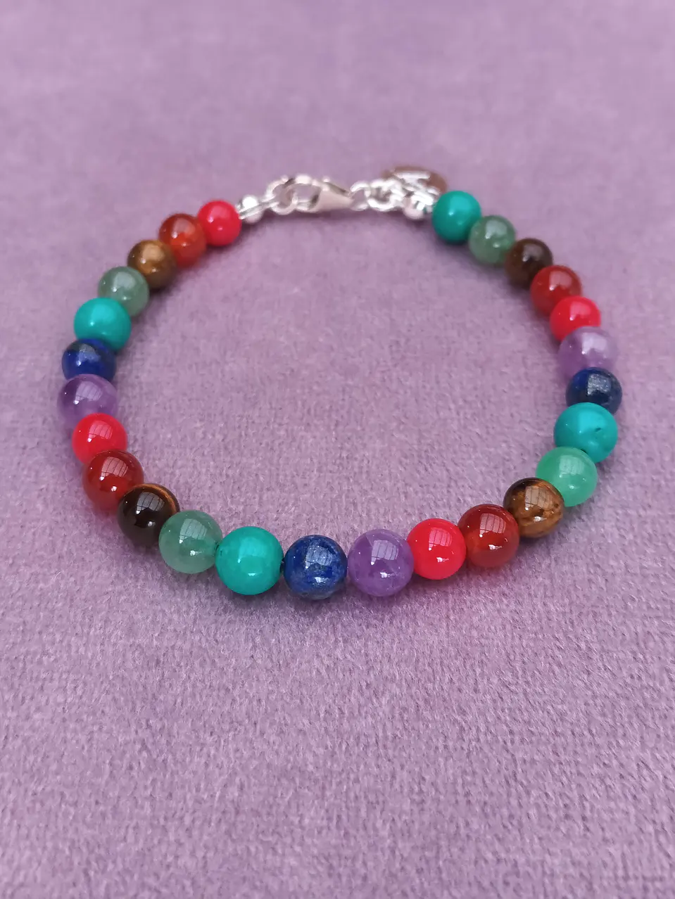 Pulsera de piedras de los 7 chakras 3