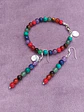 Conjunto de pulsera y aros de piedras de los 7 chakras - Miniatura 1