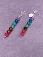 Conjunto de pulsera y aros de piedras de los 7 chakras - Miniatura 4