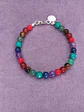 Conjunto de pulsera y aros de piedras de los 7 chakras - Miniatura 5