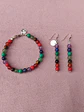 Conjunto de pulsera y aros de piedras de los 7 chakras - Miniatura 3