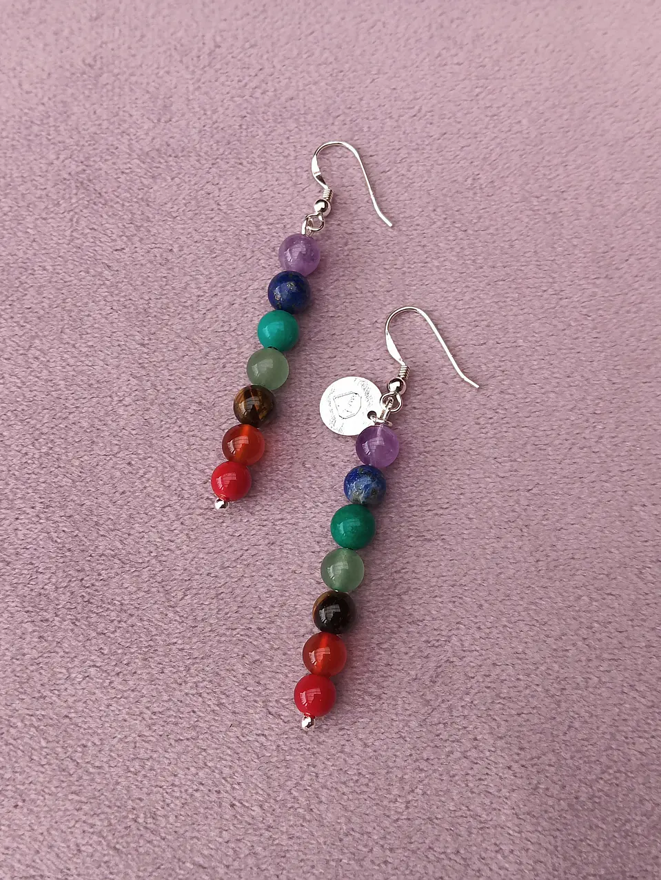 Aros de piedras de los 7 chakras 1