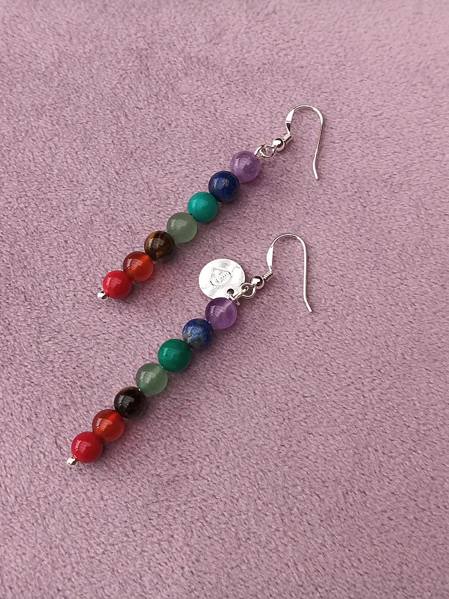 Aros de piedras de los 7 chakras 2