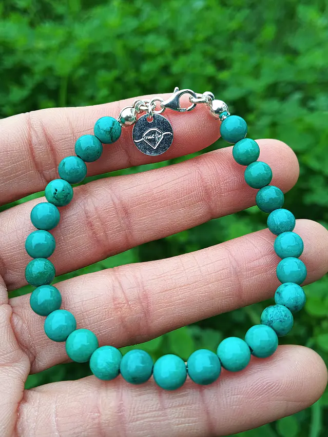 Pulsera de piedras turquesa 3
