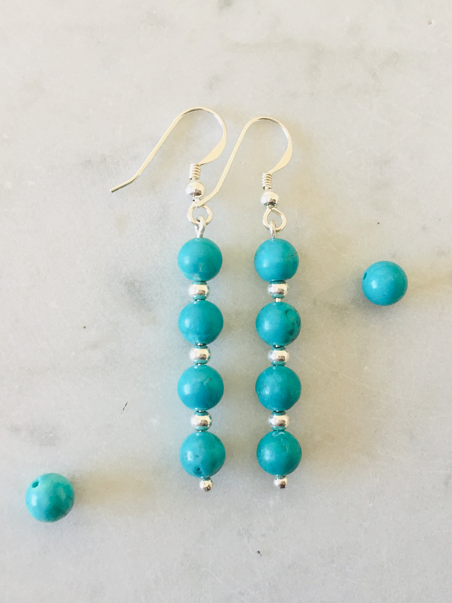 Aros de piedras y detalles de plata 3