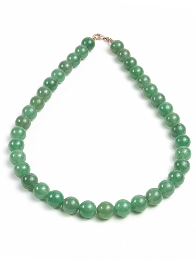 Collar de piedras jade verde 1