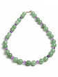 Collar de piedras jade verde y amatista - Miniatura 1
