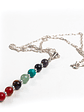 Cadena de plata con colgante de piefras de los 7 chakras - Miniatura 1