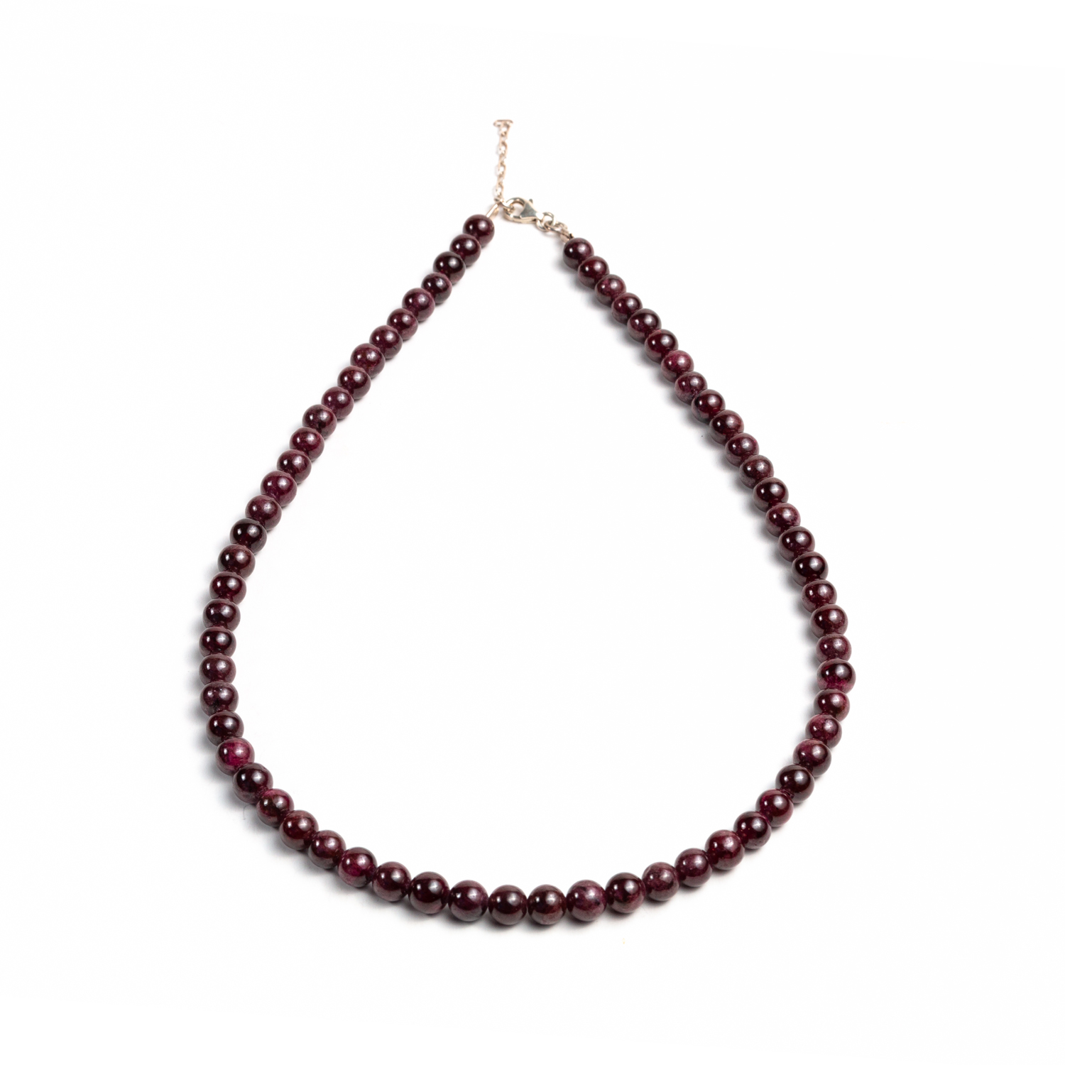 Collar de piedras granate