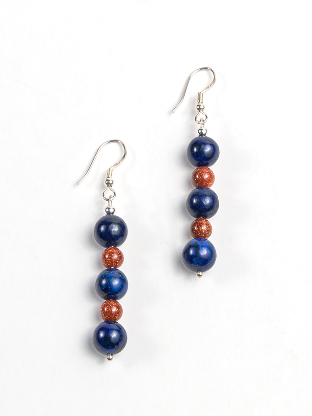 Collar de piedras del sol y lapislazuli 5