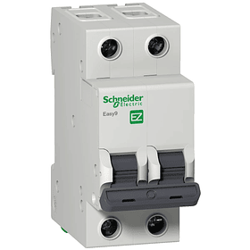 INTERRUPTOR TERMOMAGNETICO 2P 25A 10KA 230V Easy9 Schneider