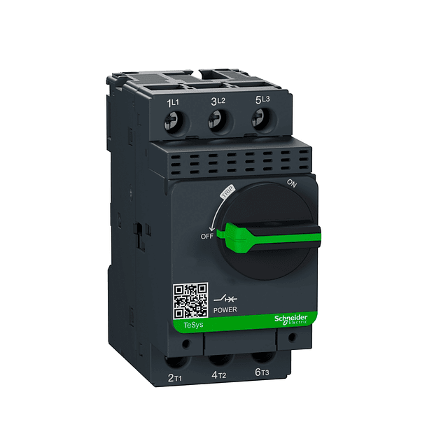 GUARDAMOTOR MAGNETICO MANIJA ROTATIVA 32A CORTE 35KA 415V Schneider 
