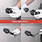 SACABOCADO PERFORADOR DE AGUJERO MANUAL CON RACHET (22.5 A 61.5mm) 4