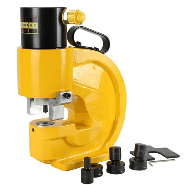 SACABOCADO PUNZONADORA INDUSTRIAL HIDRAULICA CON JUEGO DE DADOS 4 PIEZAS 1