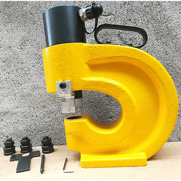 SACABOCADO PUNZONADORA INDUSTRIAL HIDRAULICA CON JUEGO DE DADOS 4 PIEZAS 3