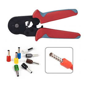 PRENSA MANUAL HEXAGONAL PARA TERMINALES TUBULARES RANGO 0.25-6mm2 -  24AWG - 10 AWG
