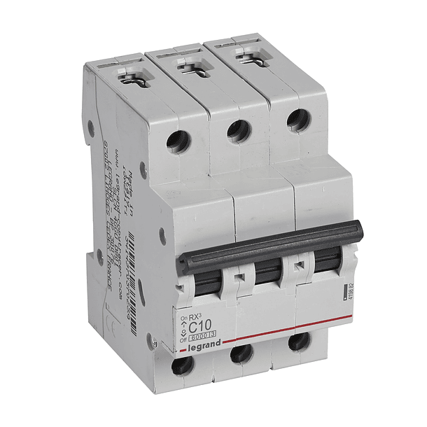 INTERRUPTOR TERMOMAGNETICO 3P 10A 230V 10KA LEGRAND 