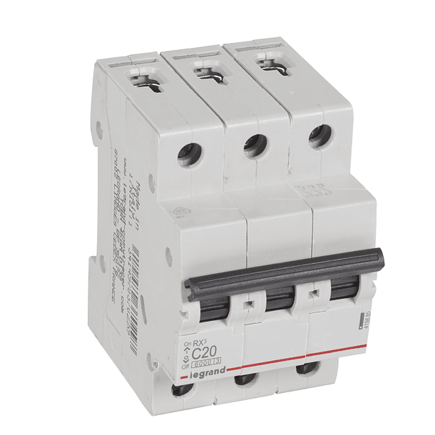 INTERRUPTOR TERMOMAGNETICO 3P 20A 230V 10KA LEGRAND 