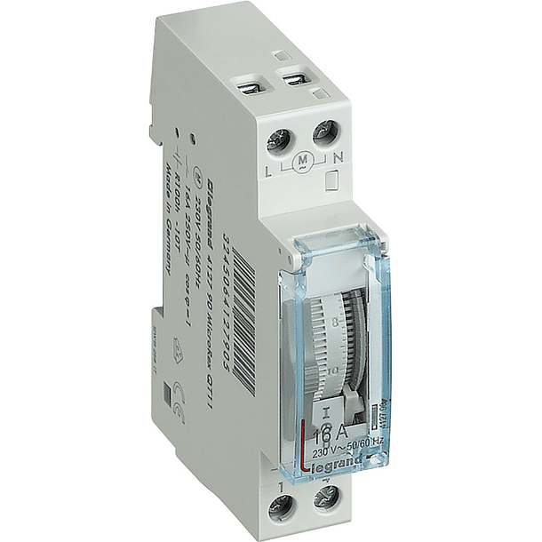 INTERRUPTOR HORARIO ANALOGICO DIARIO 230V 16A LEGRAND 