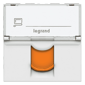 TOMA DADO RJ45 CAT 6A MOSAIC 2 MODULO NARANJA LEGRAND