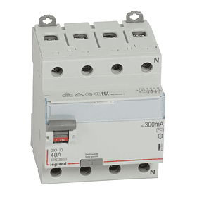INTERRUPTOR DIFERENCIAL DX3 4P 40A 300ma 230V LEGRAND