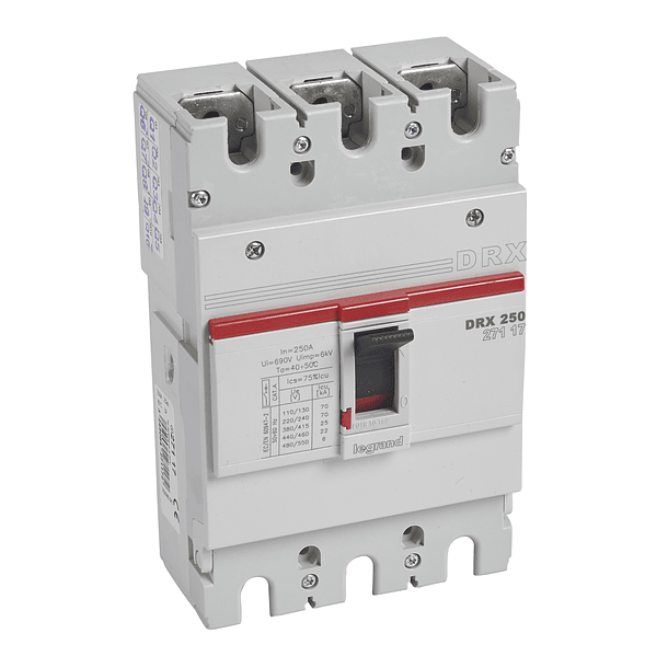 INTERRUPTOR CAJA MOLDEADA 3P FIJO 250A 25KA LEGRAND 