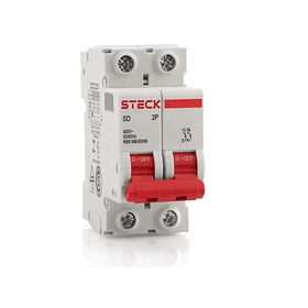 INTERRUPTOR  TERMOMAGNETICO 2P 10A 400V 6KA STECK