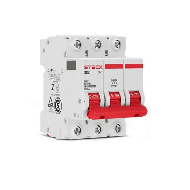 INTERRUPTOR TERMOMAGNETICO 3P 40A 400V 6KA STECK 