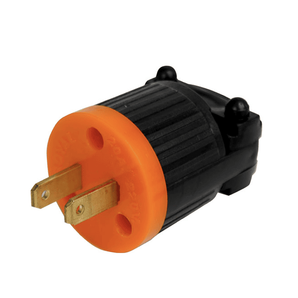 ENCHUFE PLASTICO ABS 20A SIMPLE 2 LINEAS 220V 