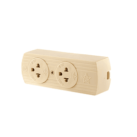 TOMACORRIENTE PARA ADOSAR PLASTICO ABS 25A CON LINEA A TIERRA 240V 2 SERVICIOS