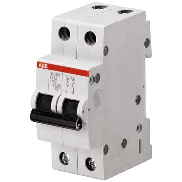 INTERRUPTOR TERMOMAGNÉTICO RESIDENCIAL 2P 50A 230V 10KA ABB 