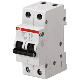 INTERRUPTOR TERMOMAGNÉTICO RESIDENCIAL 2P 63A 230V 10KA ABB