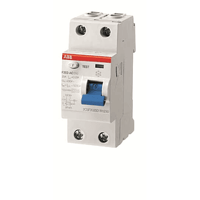 INTERRUPTOR DIFERENCIAL INDUSTRIAL 2P 100A SENSIBILIDAD 30ma ABB
