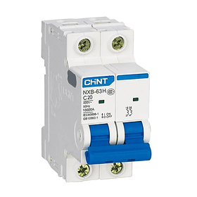 INTERRUPTOR TERMOMAGNETICO 2P 63A 230VAC 10KA CHINT