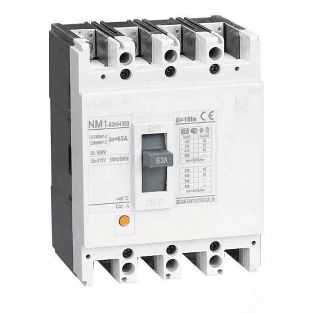 INTERRUPTOR DE FUERZA FIJO 4P 180A 50KA 400V CHINT 