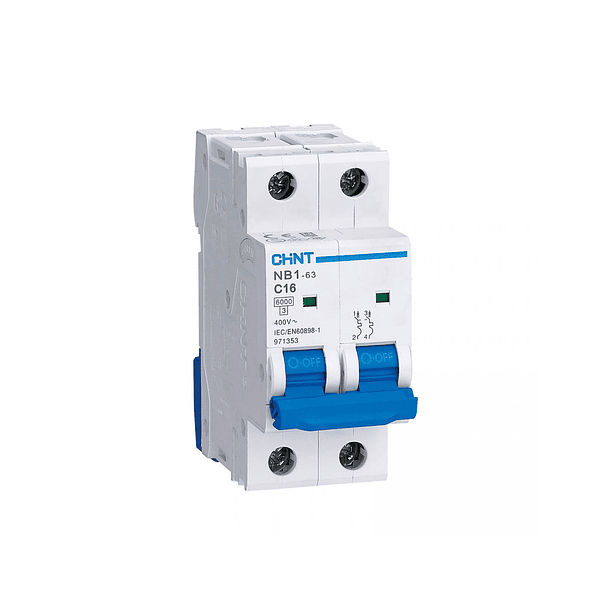 INTERRUPTOR TERMOMAGNETICO 2P 25A 230VAC 10KA CHINT 