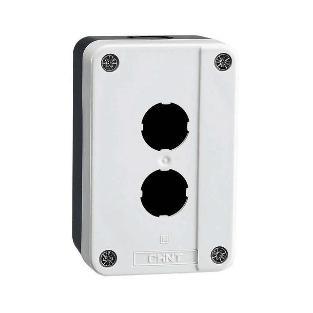 CAJA PLASTICO PERFORADA 22mm 2 ORIFICIO CHINT 