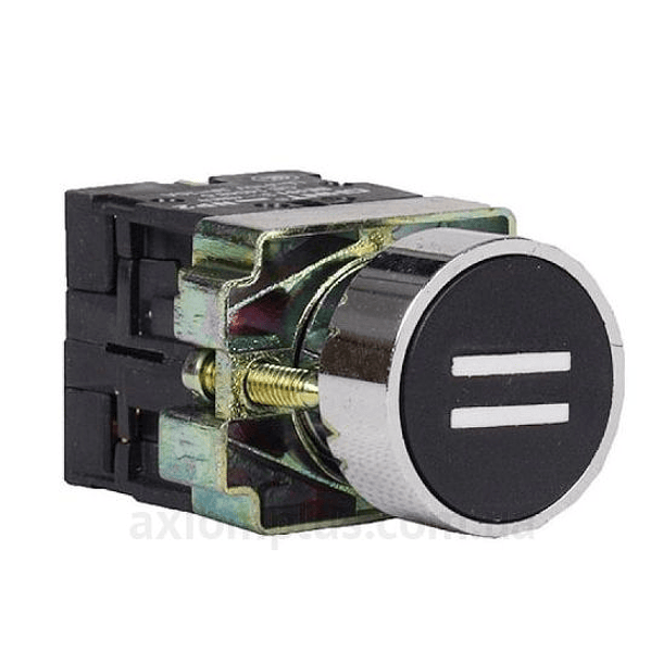 PULSADOR METALICO 22mm CON SIMBOLO NEGRO CHINT 