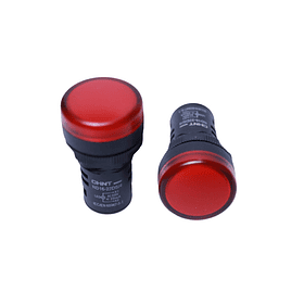 PILOTO LED PLASTICO 22mm ROJO 220VAC CHINT
