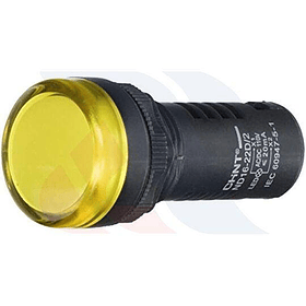 PILOTO LED PLASTICO 22mm AMARILLO 380VAC CHINT